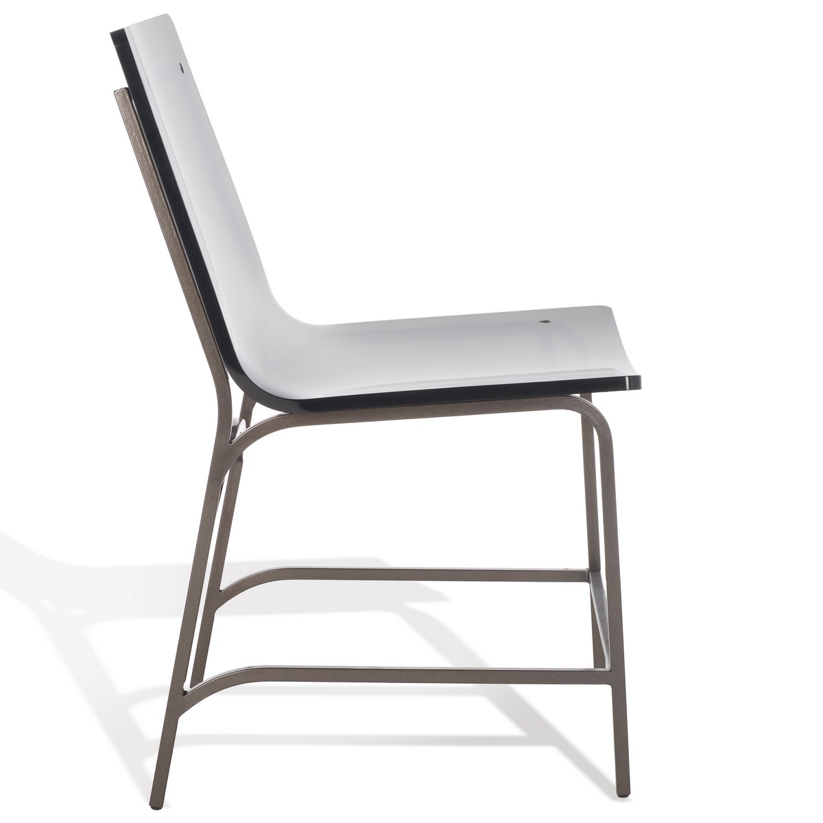 Bryant Acrylic Dining Chair - Smoke Grey/Gunmetal - Image 5