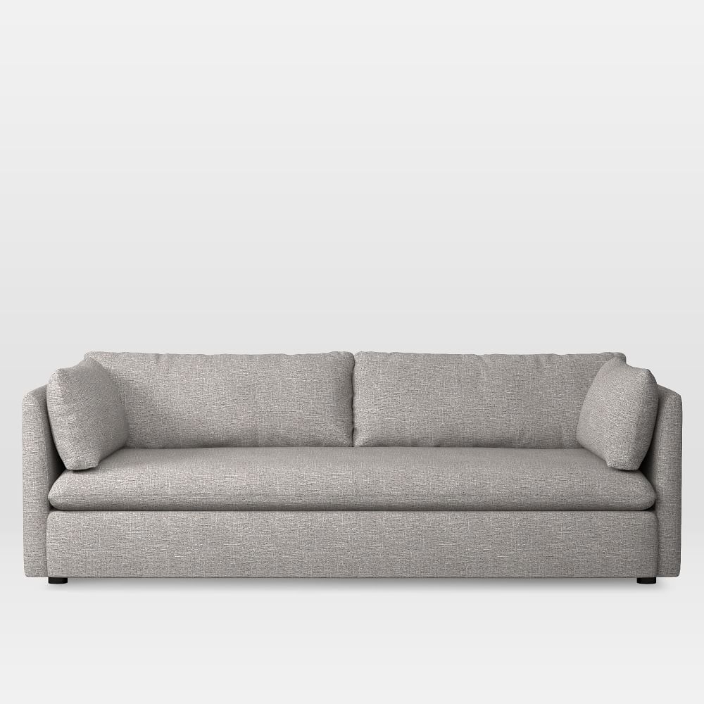 Shelter 92" Sofa, Deco Weave, Pearl Gray - Image 0