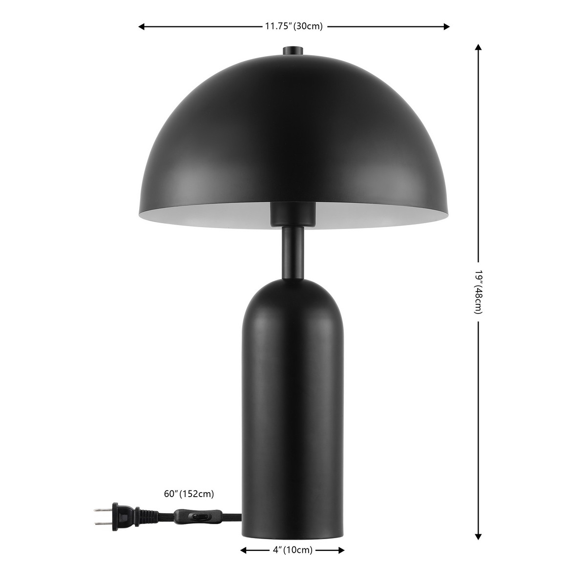 Ryler 19 Inch Table Lamp - Black - Image 4