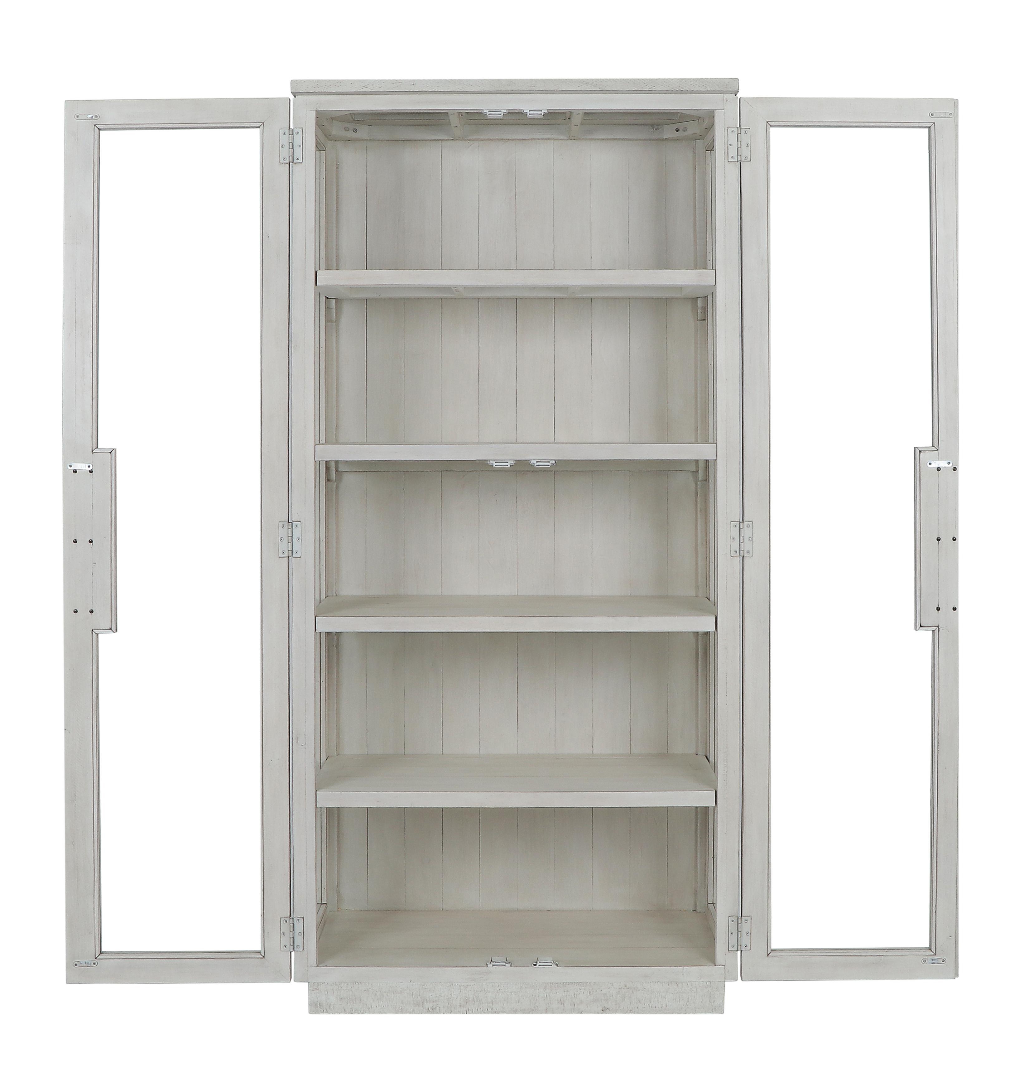 Larson 82" Tall Cabinet White Wash - Image 3
