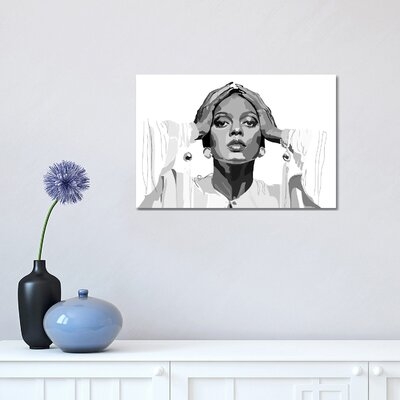 Diana Ross by Anna Mckay - Wrapped Canvas Graphic Art - Image 0