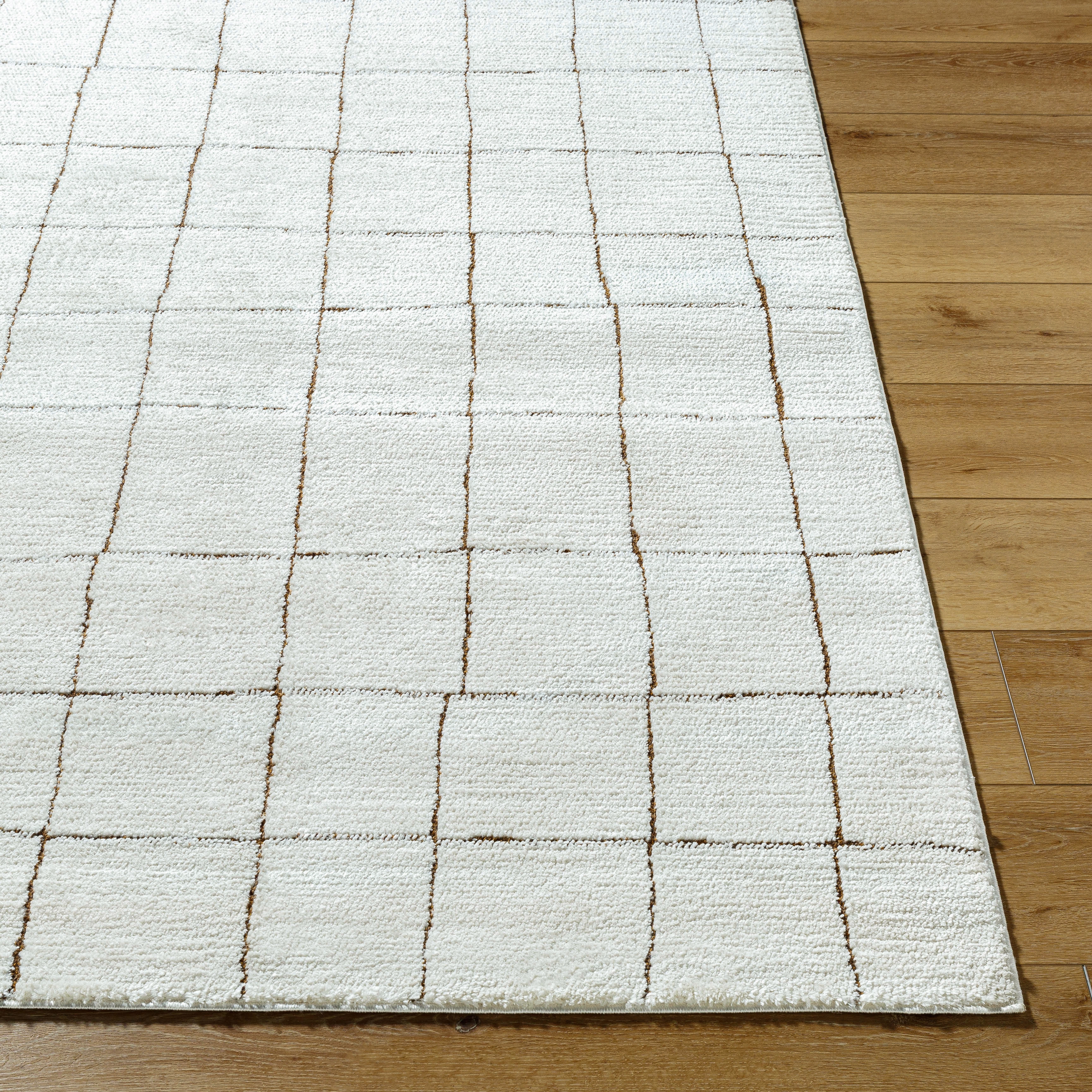 Cascade Beige Indoor 2'7" x 10' Machine Woven Rug - Image 2