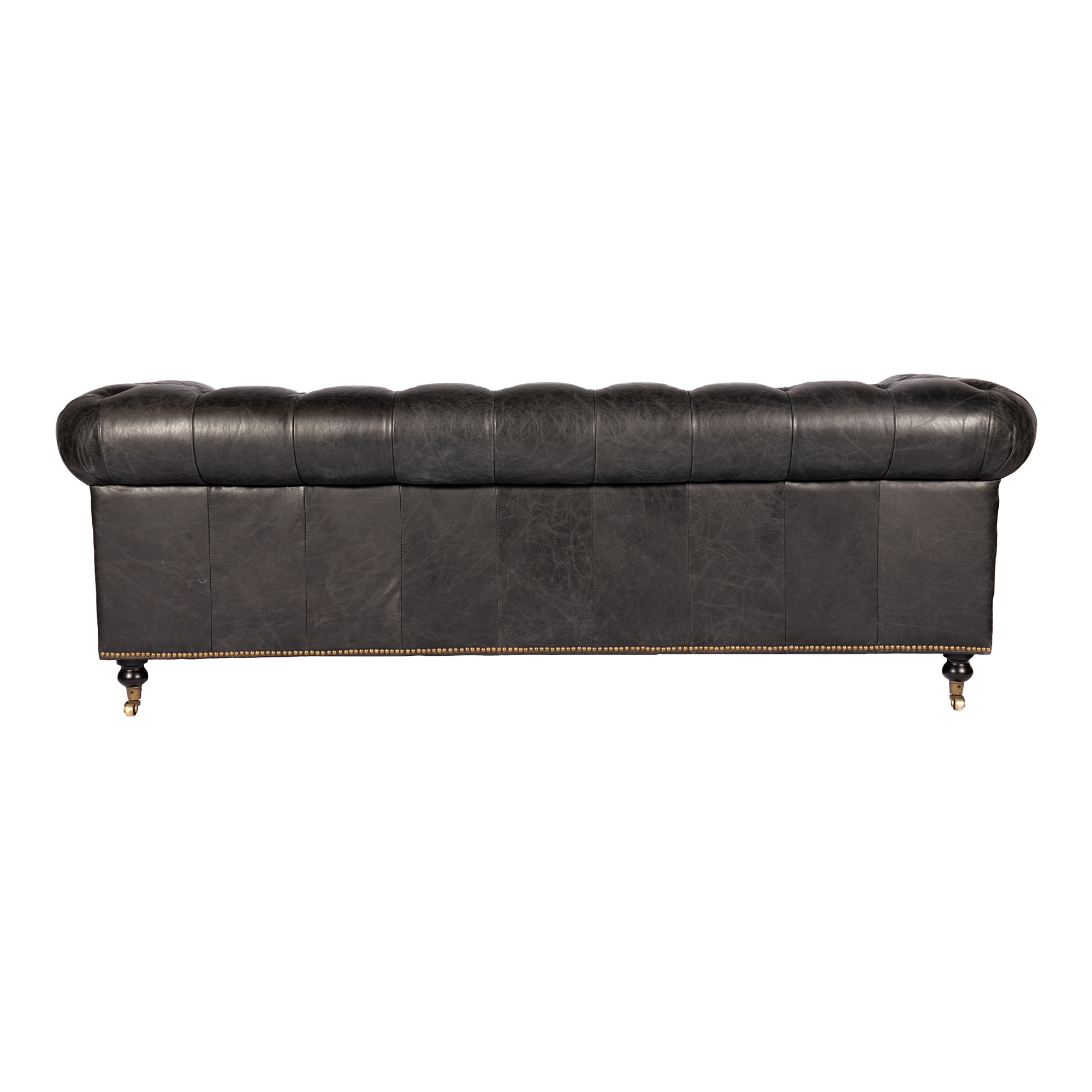 Birmingham Sofa Black Leather - Image 3