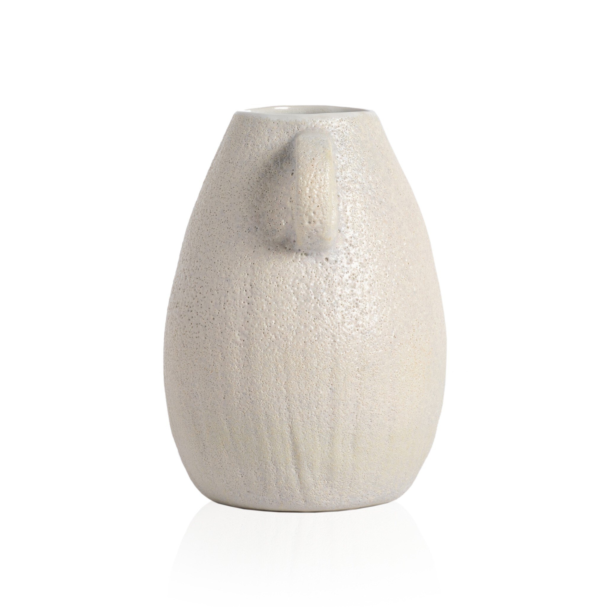 Cascada Large Vase - Eggshell White Ceramic - Image 3