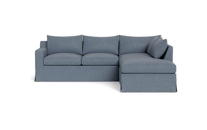 Sloan Slipcovered 3-Seat Right Bumper Sectional - Image 0