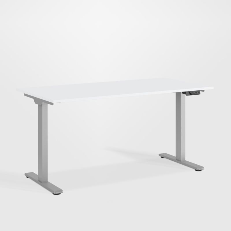 Humanscale ® eFloat Go 2.0 60" White Adjustable Standing Charging Desk - Image 2