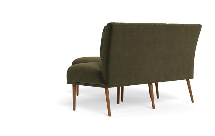 Dorian Upholstered Petite Right Banquette with Tufting Option - Image 2
