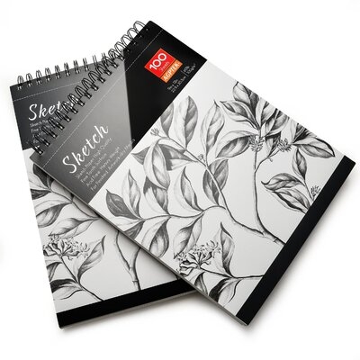 2Pcs Sketchbook 9X12" Pads 100 Sheets Drawing Paper  - Image 0