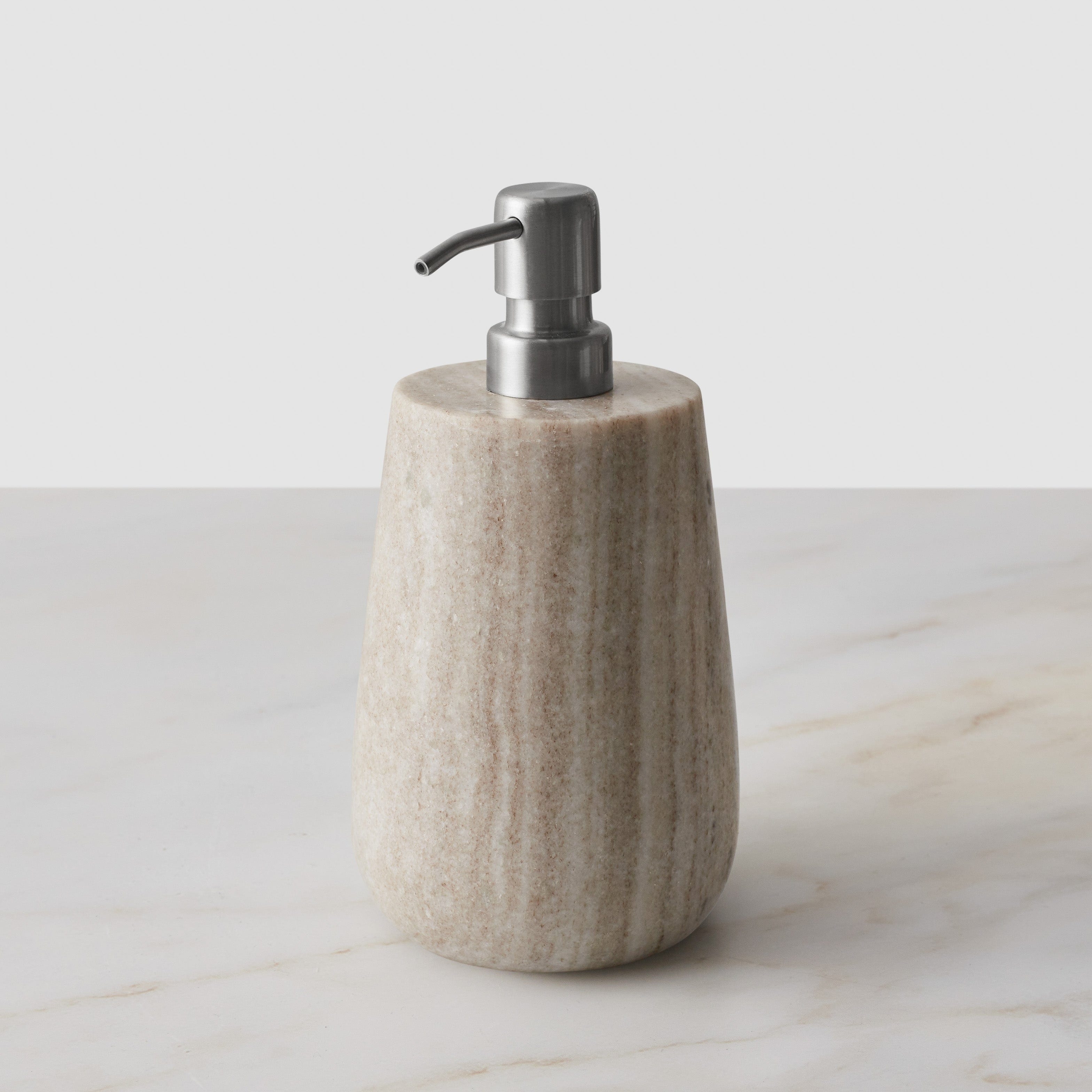 The Citizenry Riya Marble Soap Dispenser | Natural - Image 0