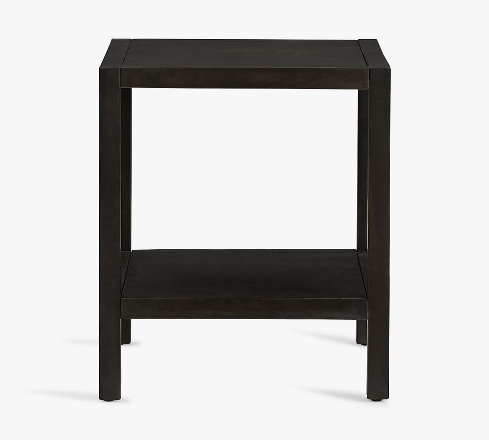 Isaac 20" Side Table, Rustic Black - Image 0