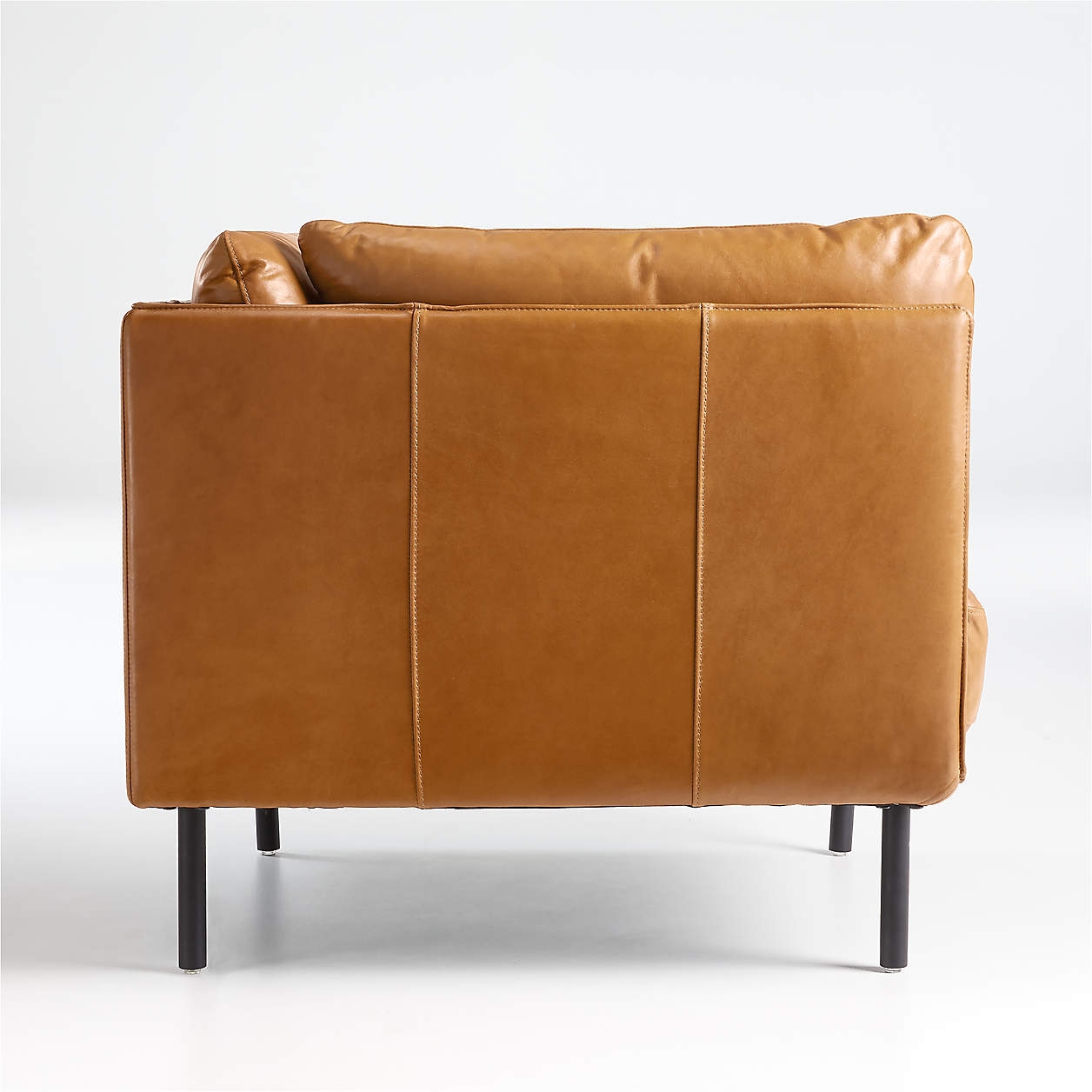 Wells Leather Chair, Benoit Stone - Image 1