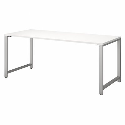 Bush Business Furniture 400 Series 72W X 24D Table Desk With Metal Legs In White - Image 0