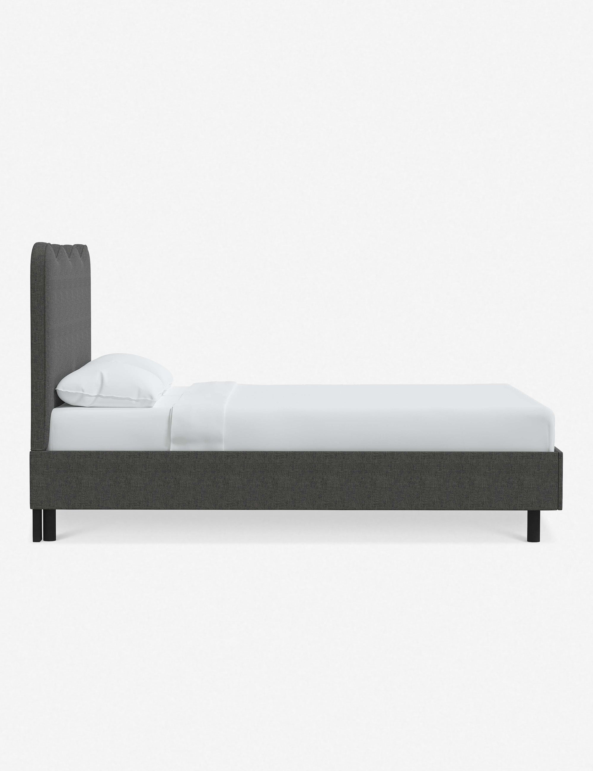 Clementine Platform Bed - Pine Velvet / Queen - Image 53