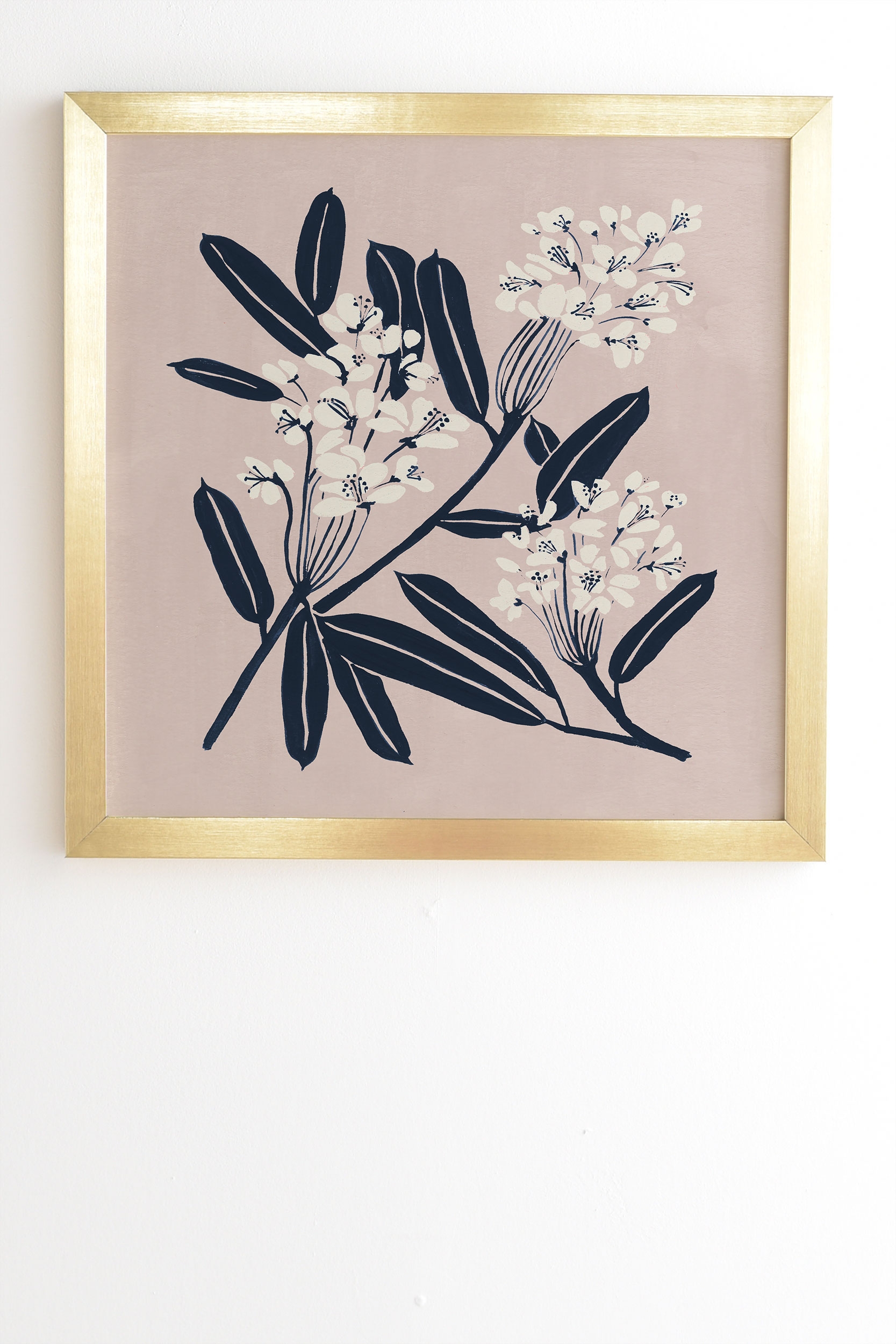 Boho Botanica by Megan Galante - Framed Wall Art Basic Gold 30" x 30" - Image 1