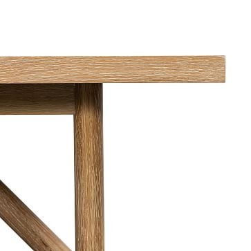 Geometric Oak Base Coffee Table - Image 1