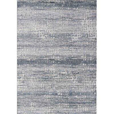 Winklevoss Abstract Gray/Blue Area Rug - Image 0