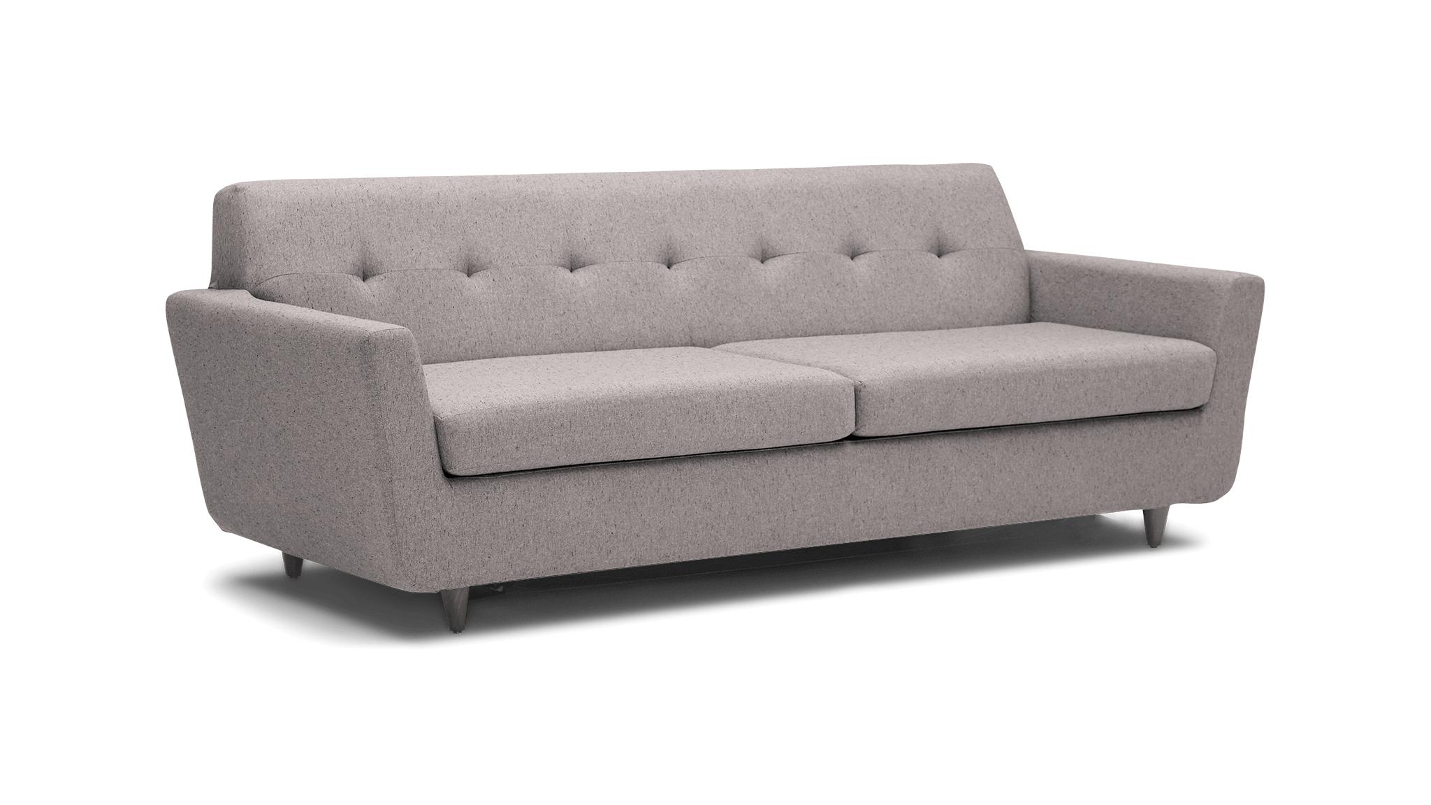 Gray Hughes Mid Century Modern Sleeper Sofa - Sunbrella Premier Wisteria - Mocha - Image 1