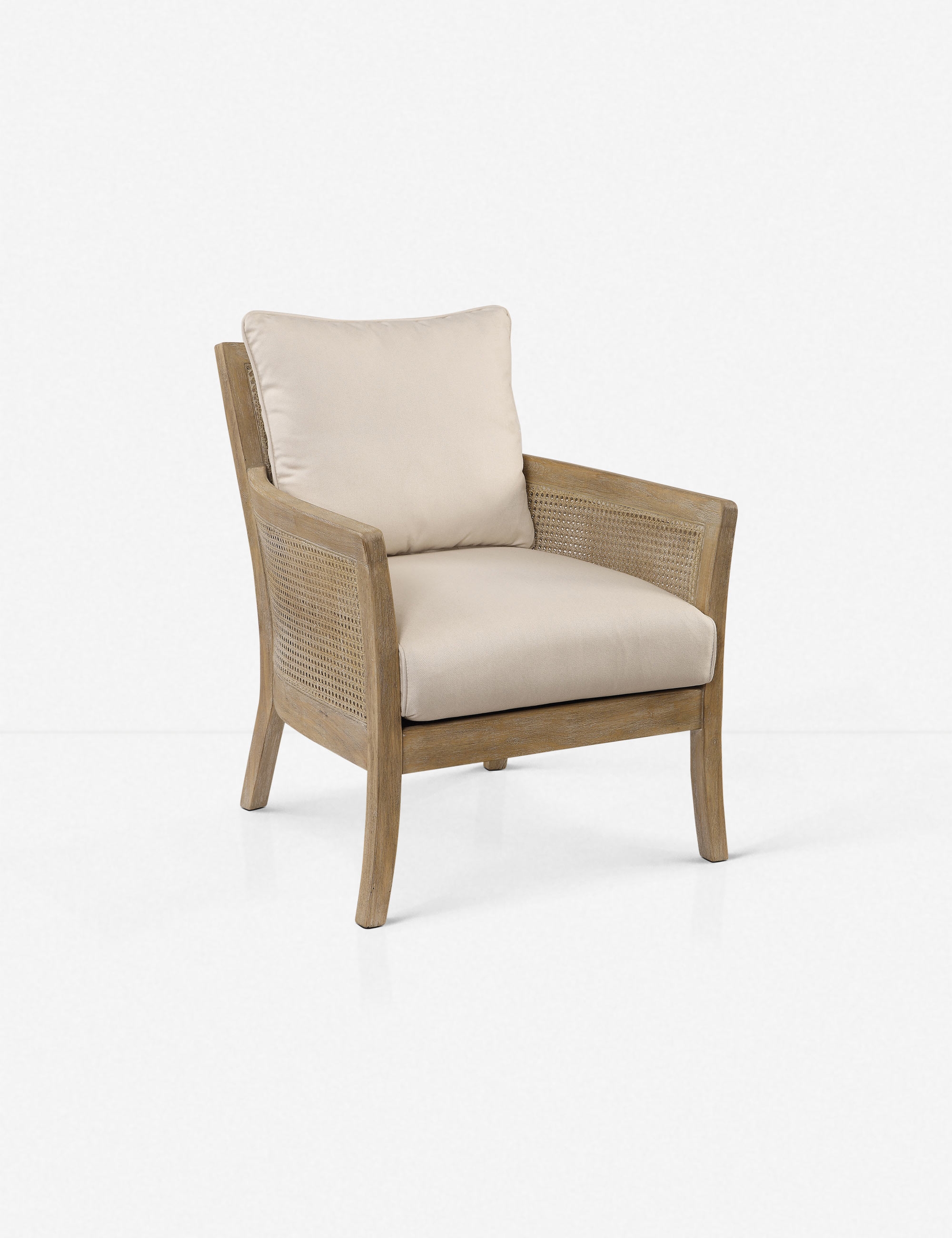 QUINCEY ARM CHAIR, NATURAL - Image 1