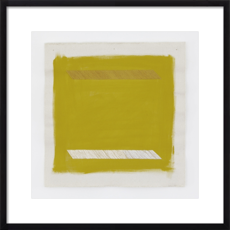 Gold Lion with Gold Parallel Lines by Emily Keating Snyder for Artfully Walls - Image 0