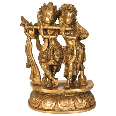 Krishna Teaching Flute To Radha - Image 0