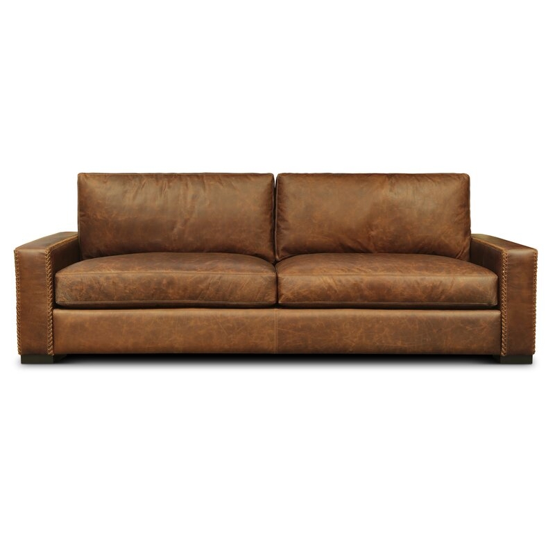 Eleanor Rigby Urban Cowboy Leather Sofa Upholstery Color: Maestro Artisano Camel - Image 0