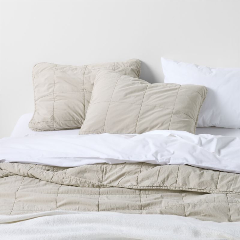Everyday Organic Cotton Percale White Queen Bed Sheet Set - Image 3