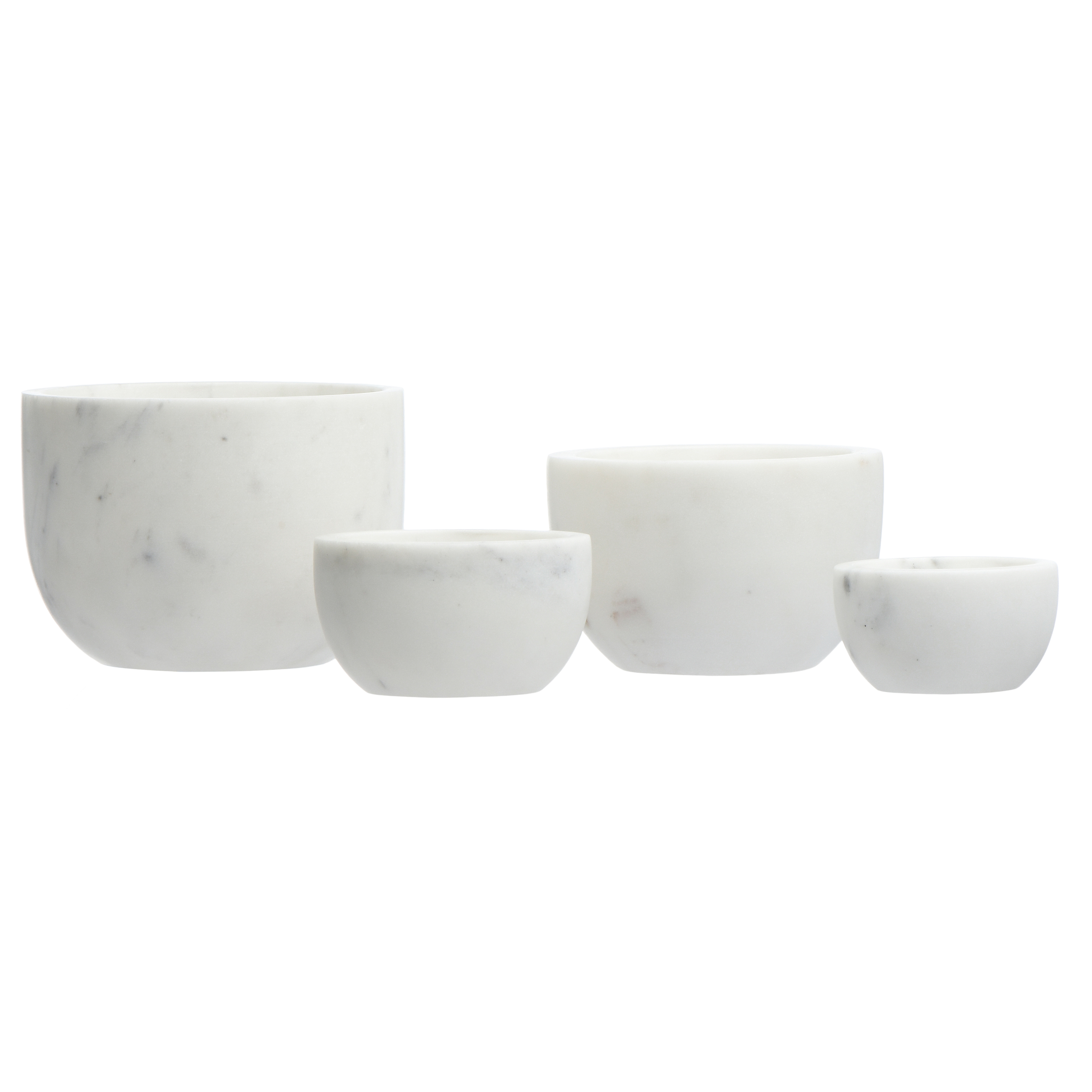 White Marble Bowls (Set of 4) - Image 0