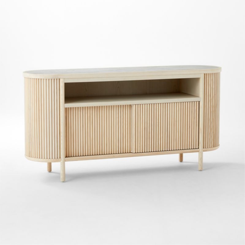 Cypress White-Washed Wood Credenza - Image 2