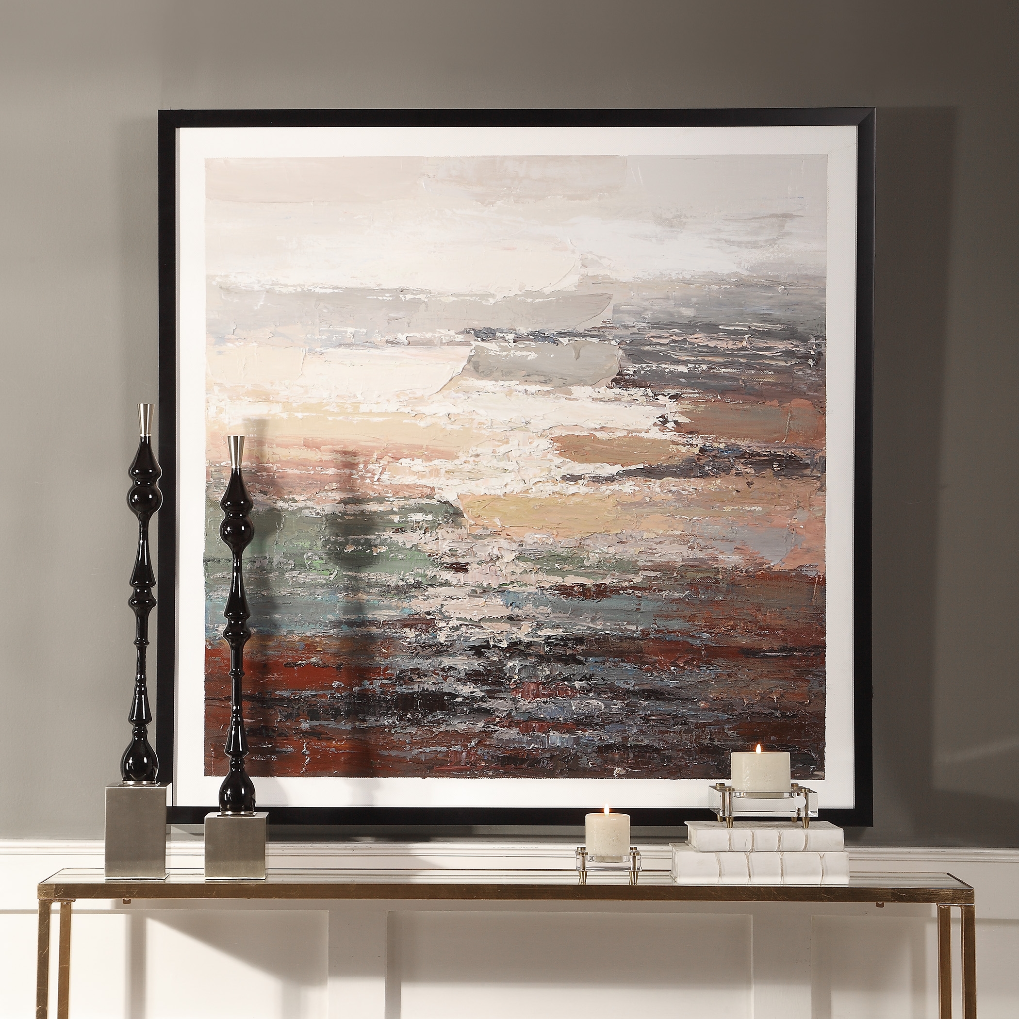 Tides Abstract Framed Art, 49" x 49" - Image 2
