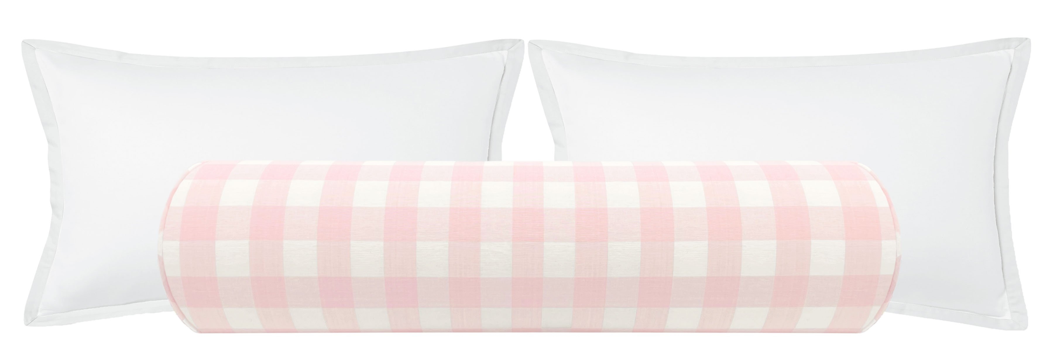 THE BOLSTER :: CHARLESTON CHECK // PRIMROSE - QUEEN // 9" X 36" - Image 0