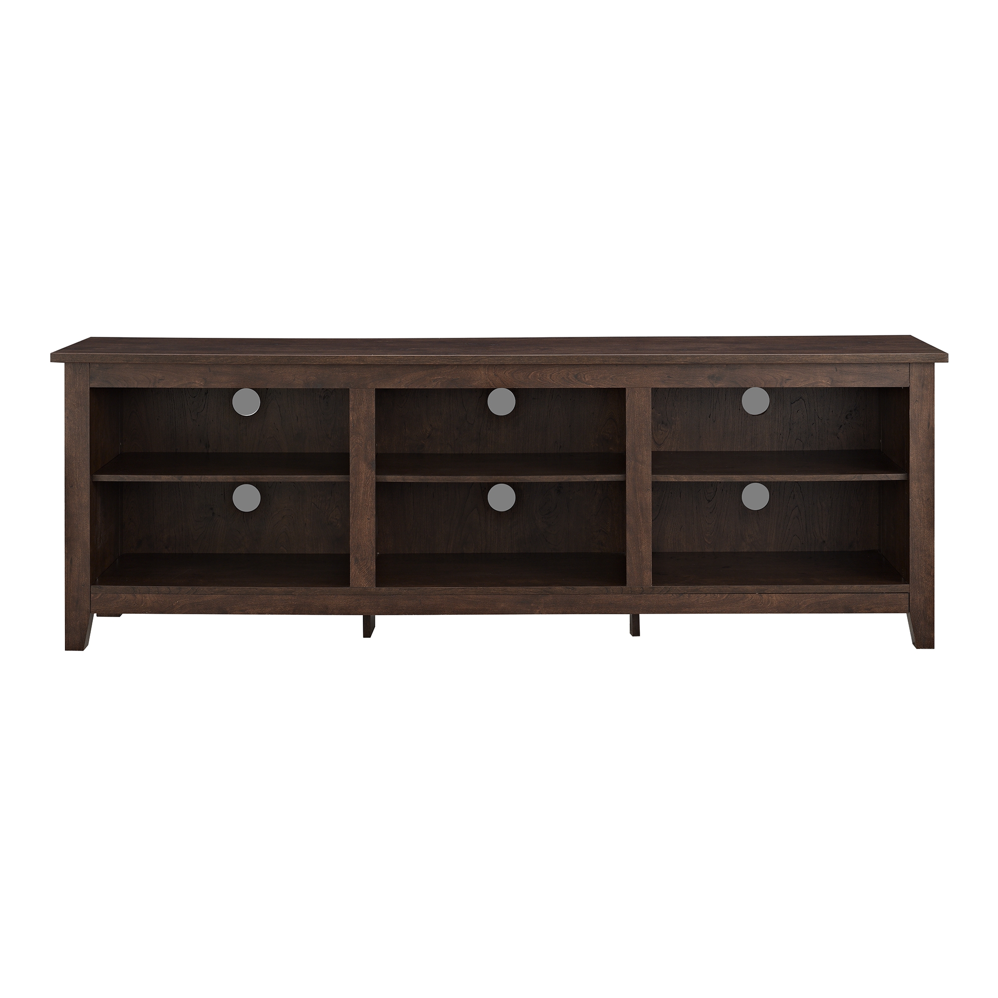 Essential 70" Rustic Wood TV Stand - Traditional Brown - Image 0