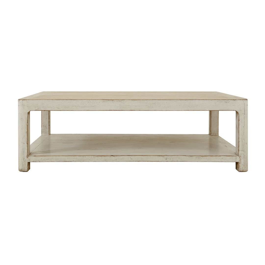 Lily's Living Peking Ming Lily's Living Coffee Table with Round Leg Antique Off White - Image 0