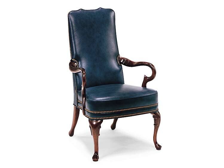 Leathercraft Guerin 27"" Wide Full Grain Leather Armchair - Image 0