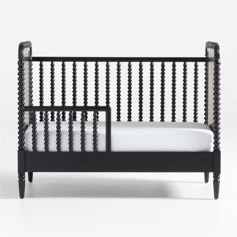 Jenny Lind Black Wood Spindle Convertible Baby Crib - Image 5