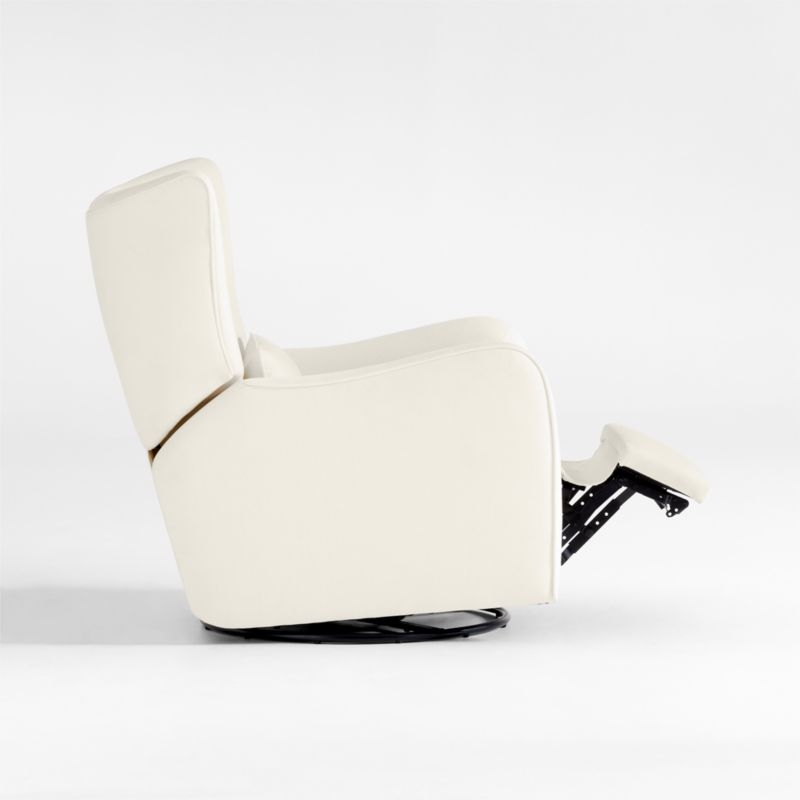 Aurora Cream Nursery Electronic Power Recliner with Night Light - Image 1