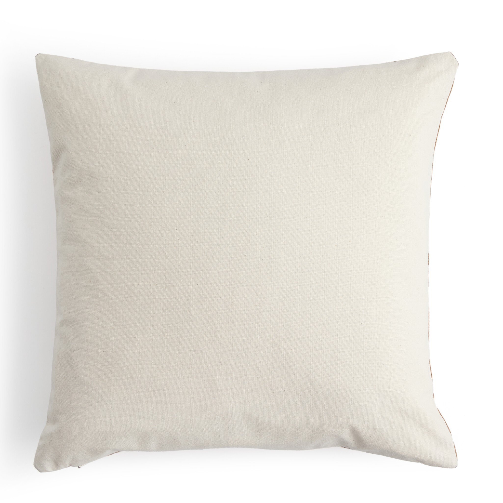 Handwoven Cadena Pillow - Taupe Cotton - Image 1