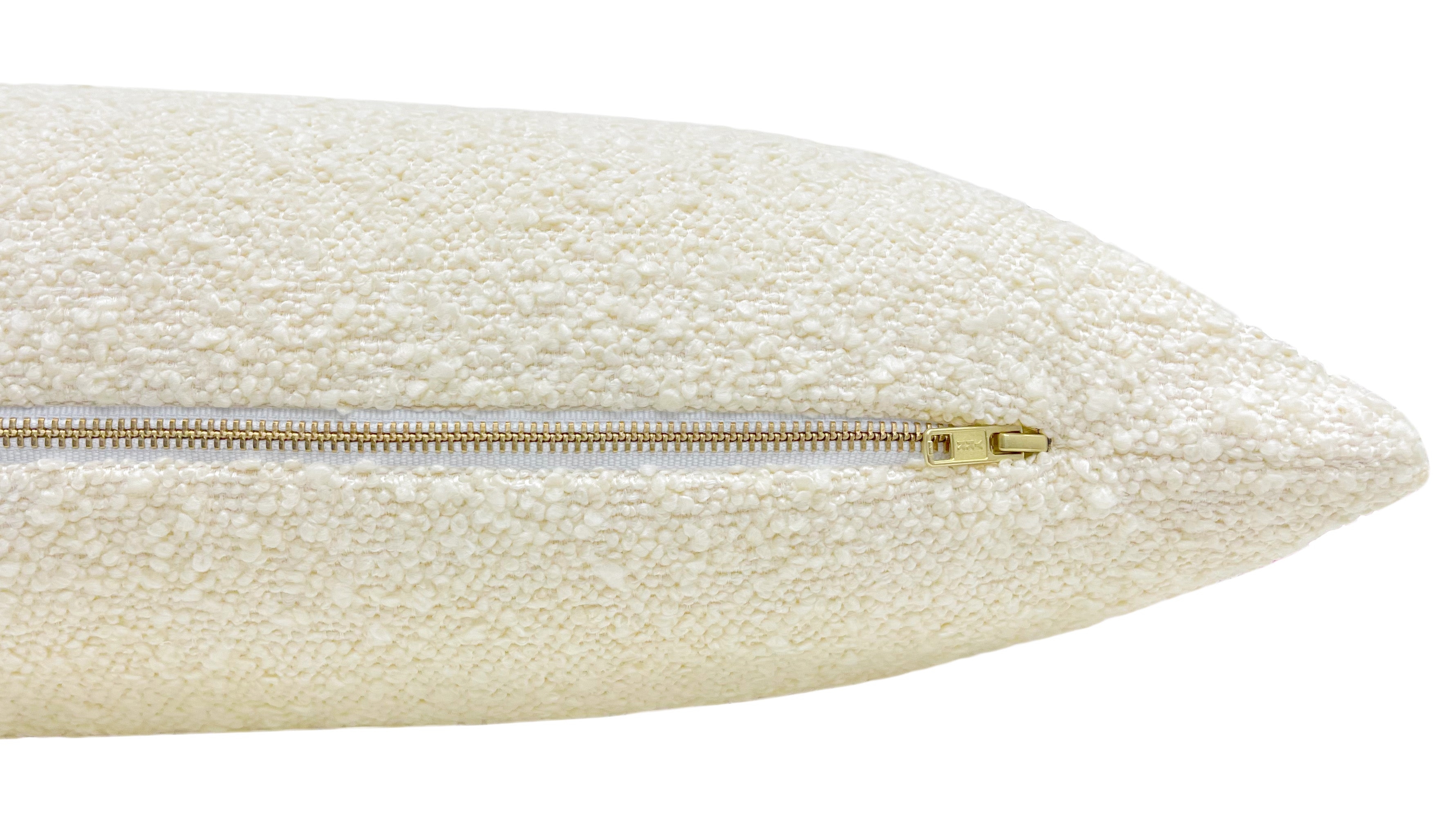 THE XL LUMBAR :: SIGNATURE BOUCLÉ // BONE - 14" X 48" - Image 1