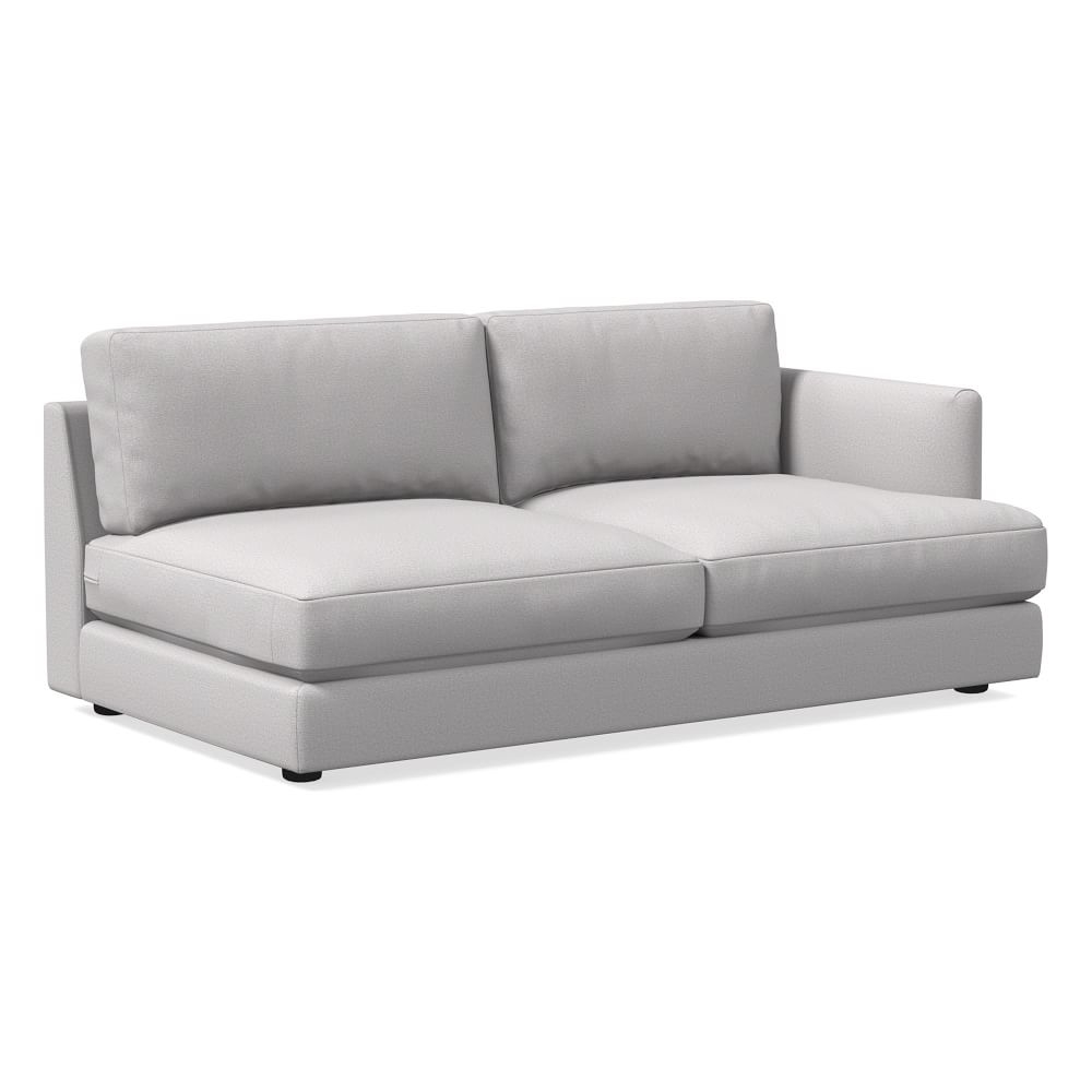 Haven Right Arm Sofa, Chenille Tweed, Frost Gray, Concealed Support, Trillium - Image 0