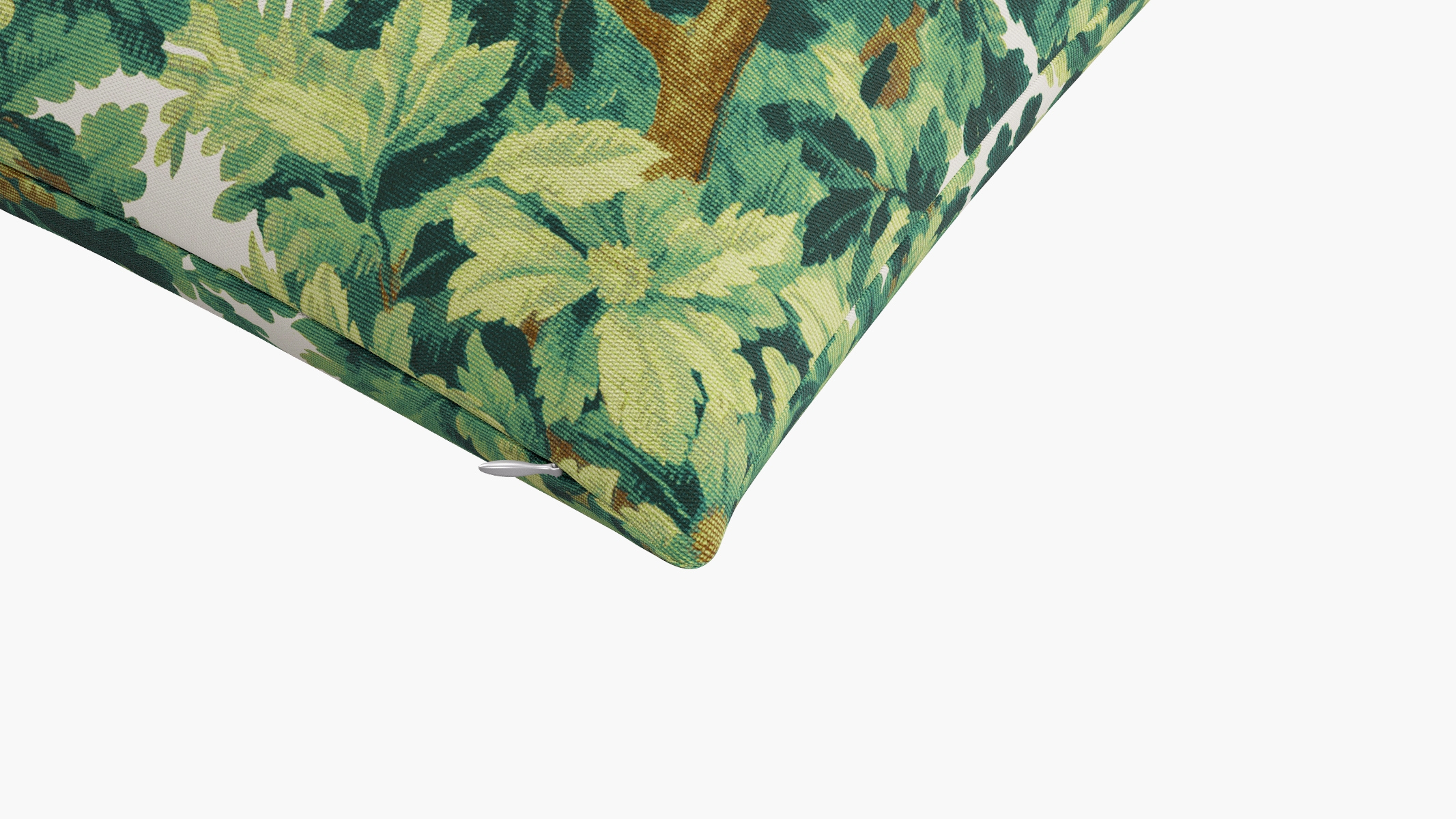 Throw Pillow 26", Verdure Bois De Chene, 26" x 26" - Image 1