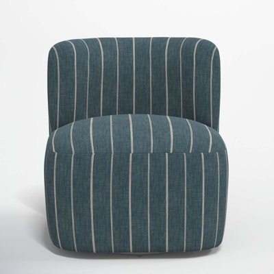 Mariza Upholstered Swivel Slipper Chair