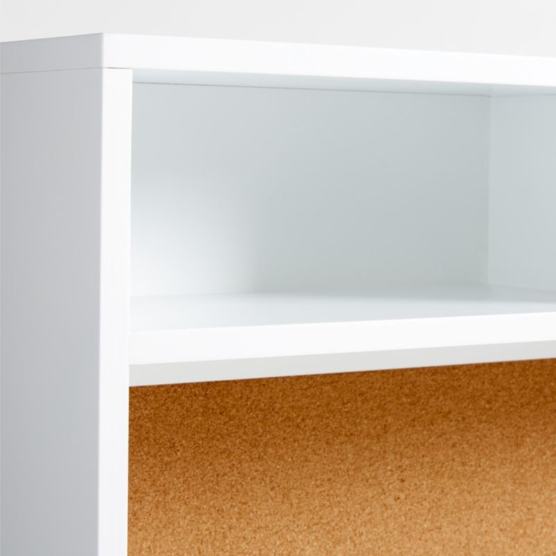 Parke White Wood 2-Drawer Kids Desk with Hutch - Image 5