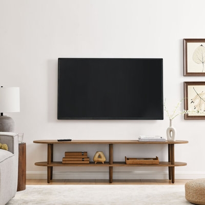 Torus Oval Wood TV Stand - Image 0