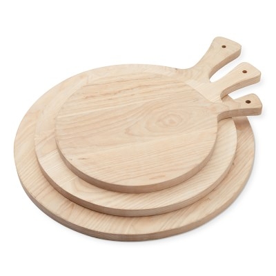 Ash Wood Round Cheese Board, Medium - Image 1