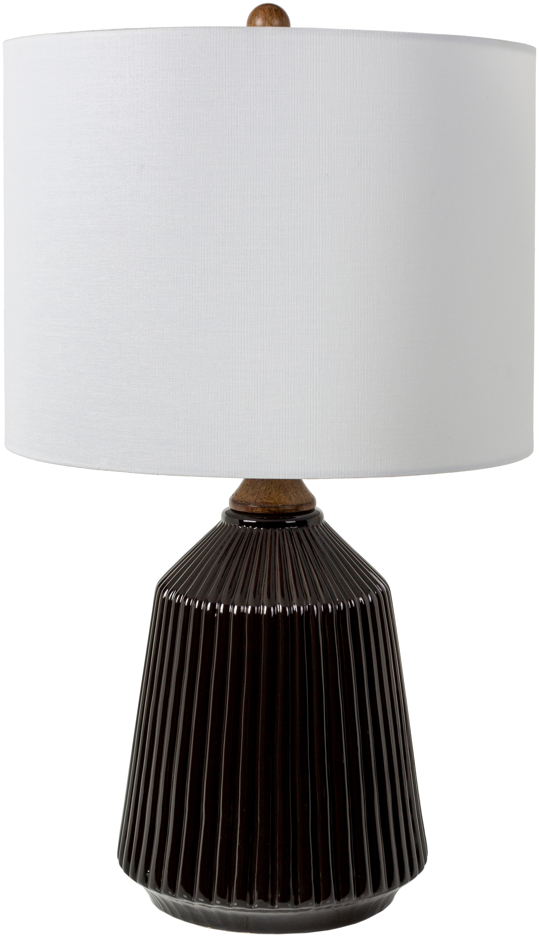 Livabliss Lennon Black Glazed 26"H x 15"W x 15"D Accent Table Lamp - Image 0