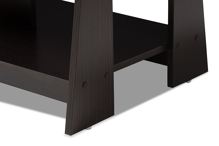 Fionan Modern and Contemporary Wenge Brown Finished Coffee Table - Image 4