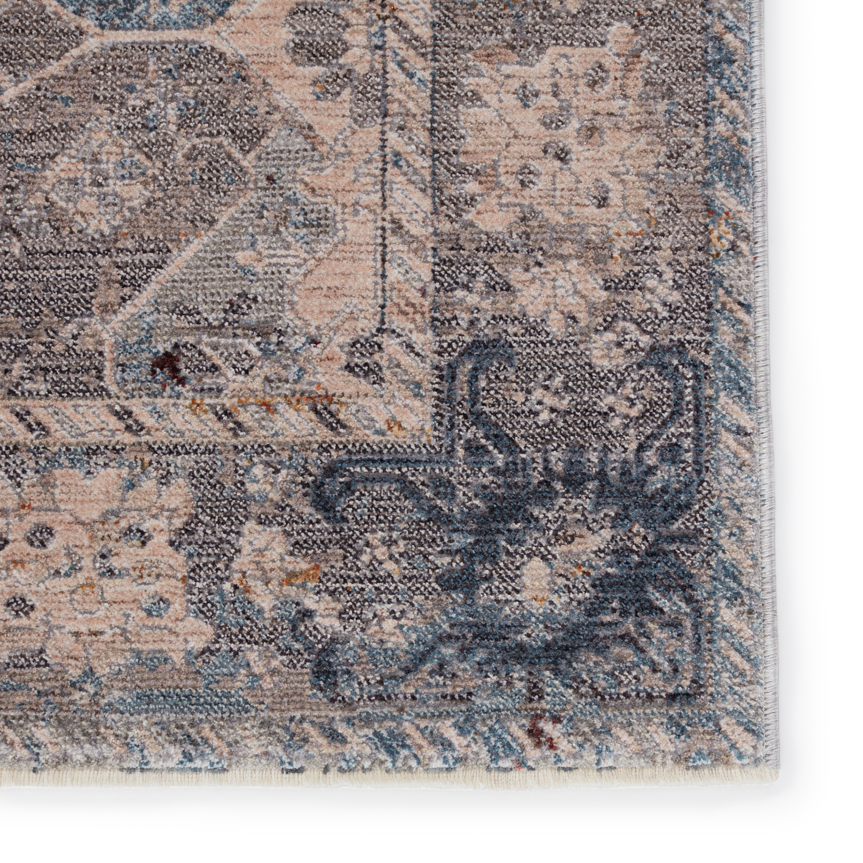 Thessaly Medallion Blue/ Gray Area Rug (5'X8') - Image 3