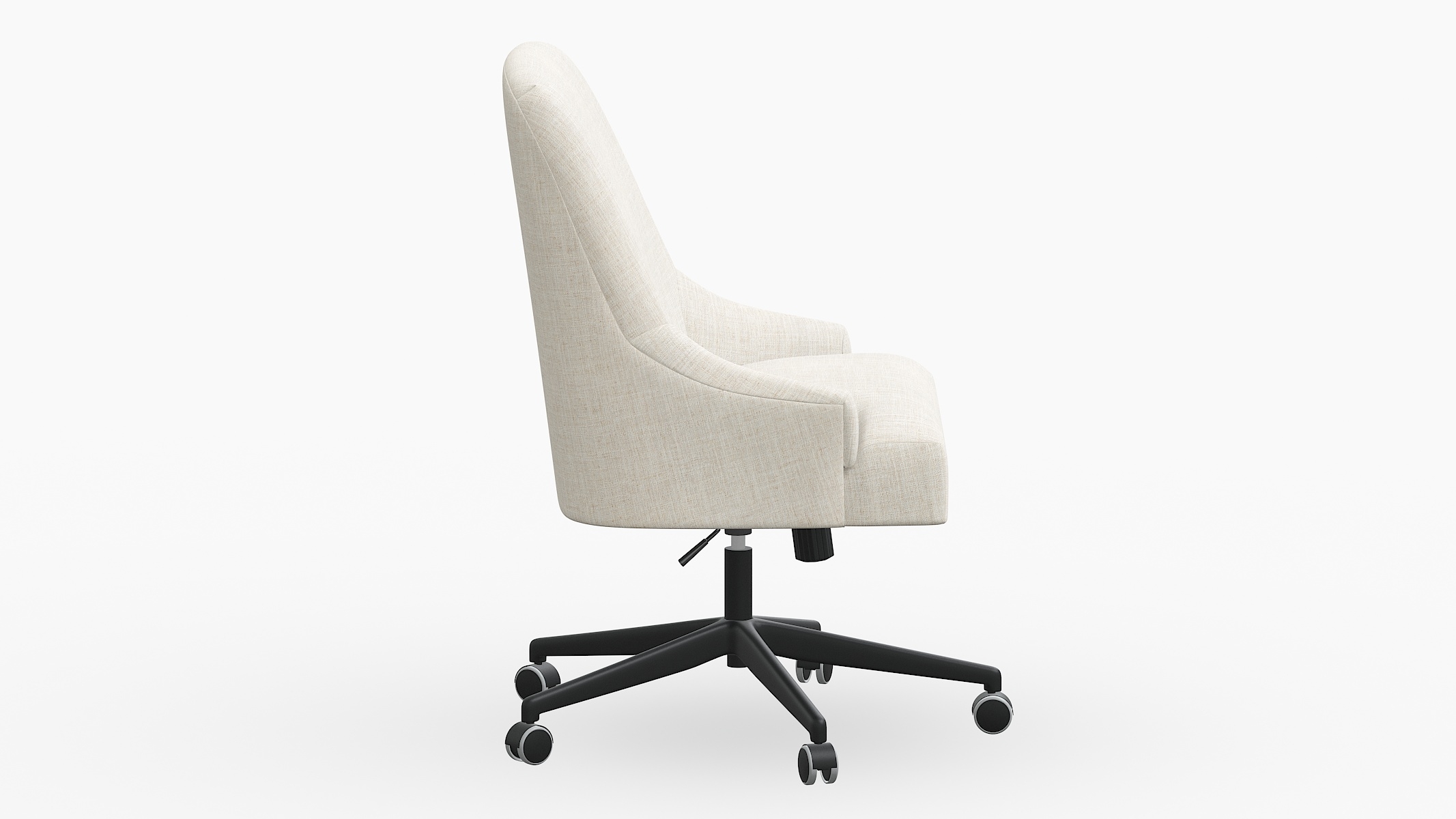 Traditional Task Chair, Talc Everyday Linen - Image 2
