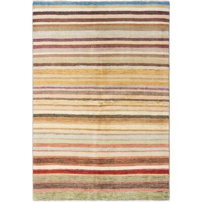 One-of-a-Kind Corsi Hand-Knotted 2010s Ziegler Beige/Brown 5'7" x 8' Wool Area Rug - Image 0