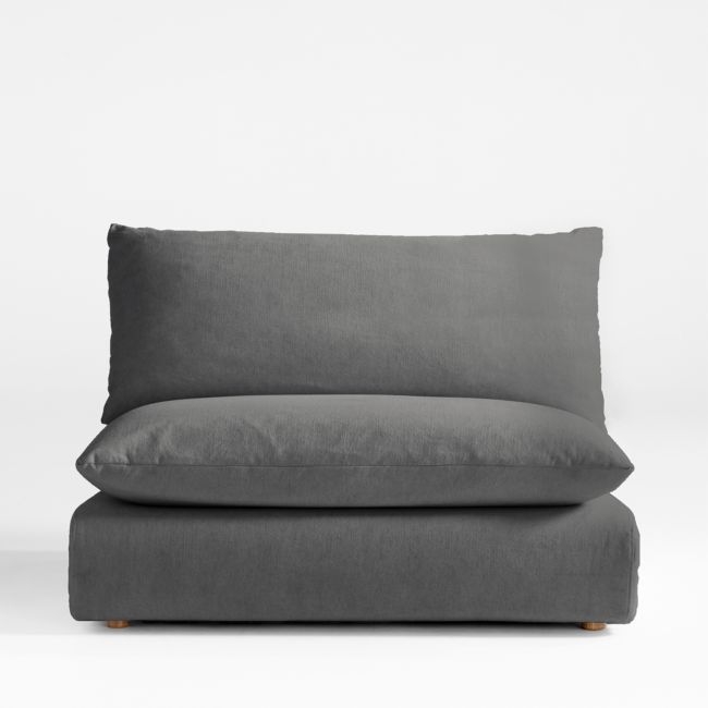 Unwind Armless Slipcovered Chair - Image 0