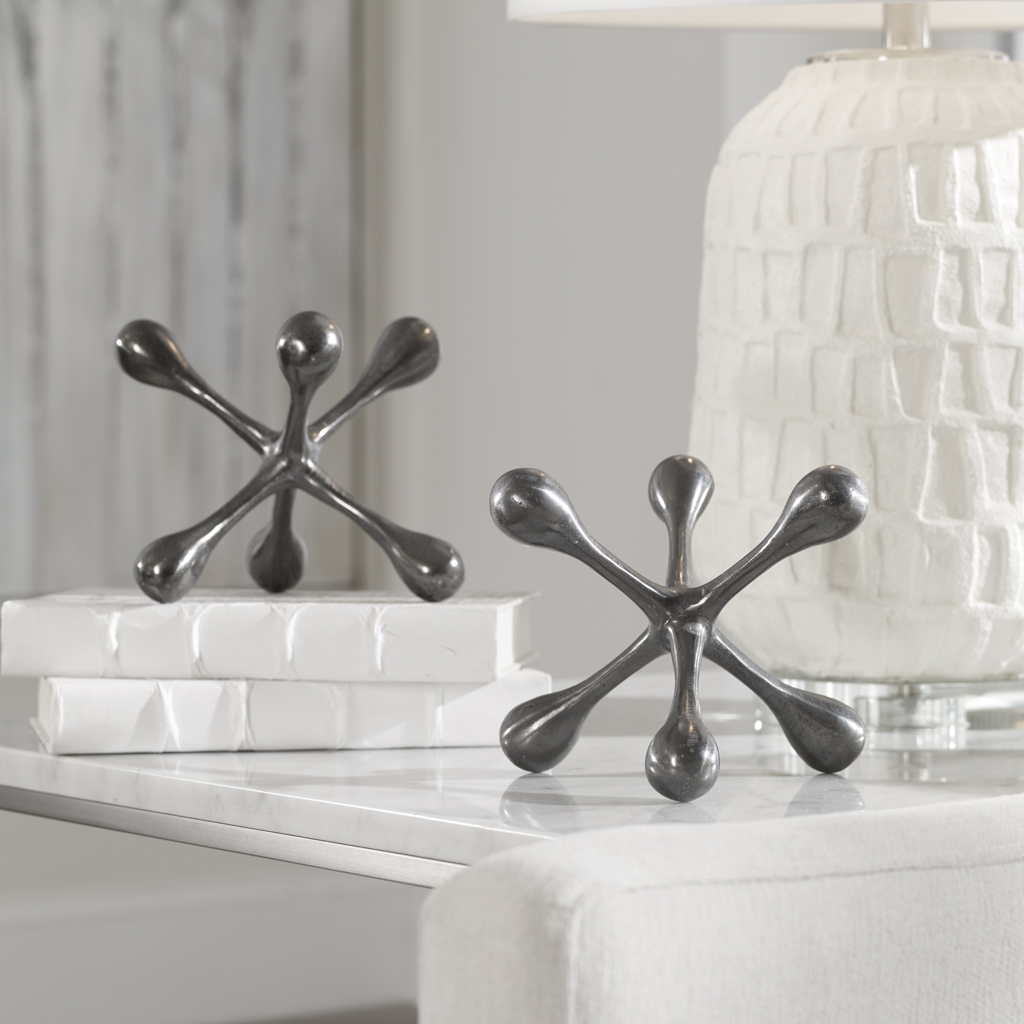 Harlan Black Nickel Objects, S/2 - Image 1